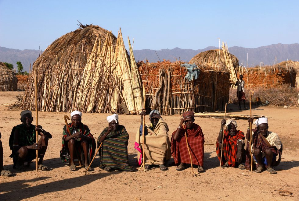 Turmi tribe of Omo village during Ethiopian cultural safari tour
